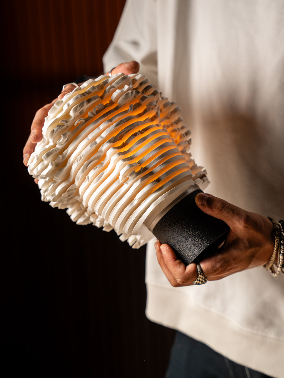 David Lamp | Layered Sculpture Light