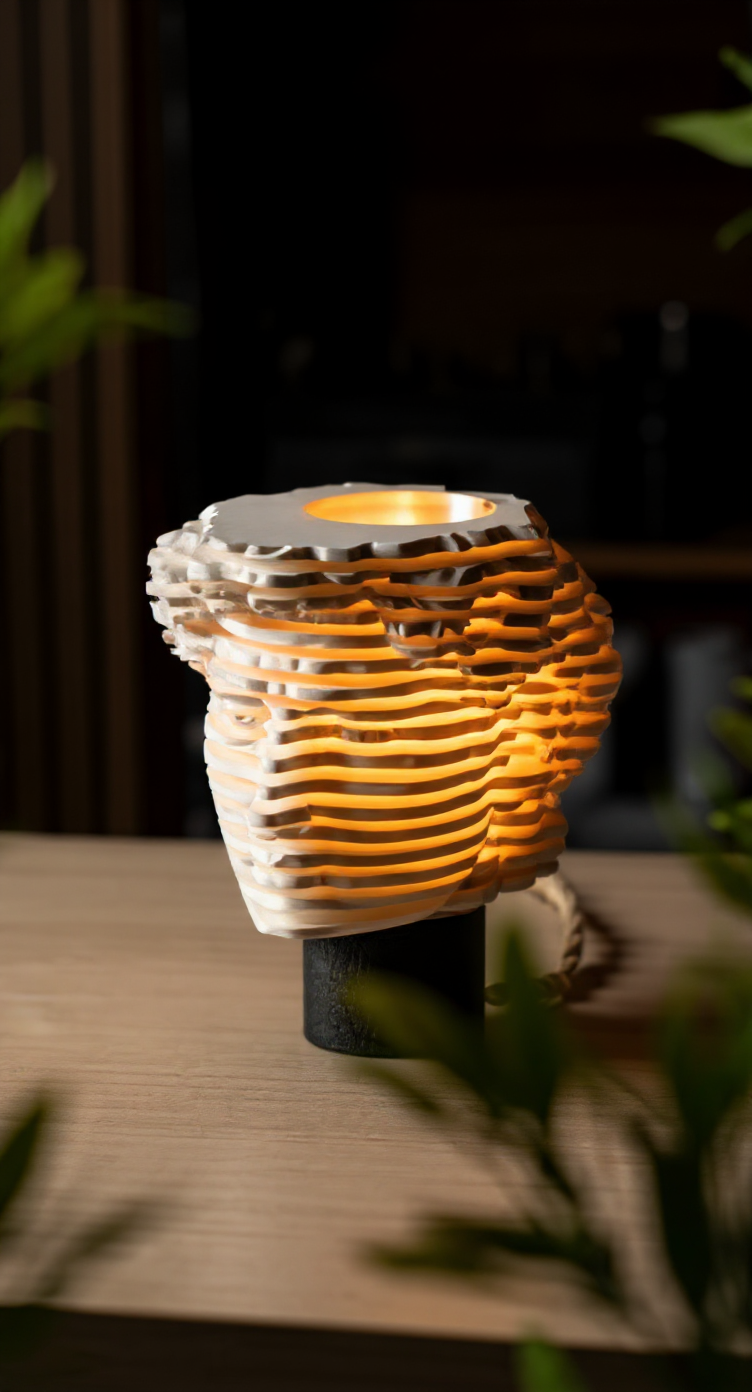 David Lamp | Layered Sculpture Light