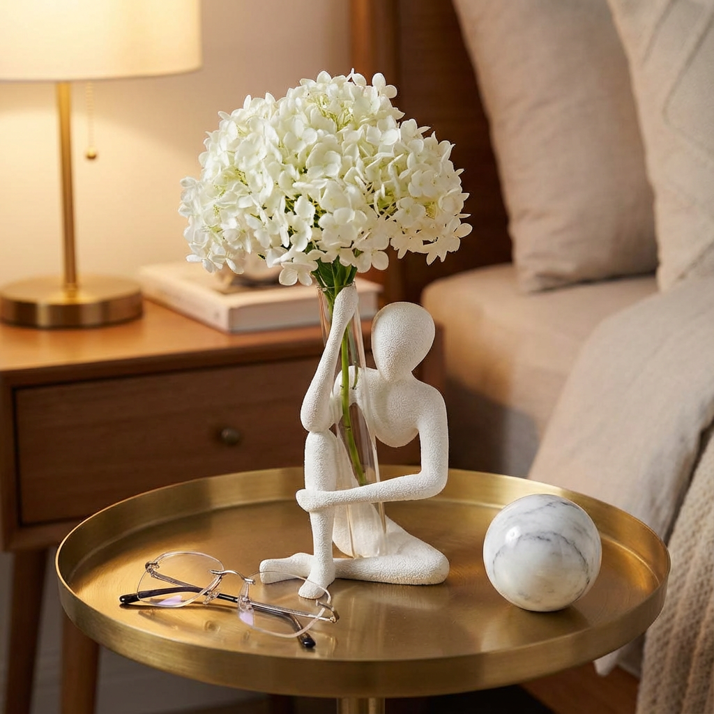 NObody "Bloom" – Minimalist Figure Vase & Propagation Station