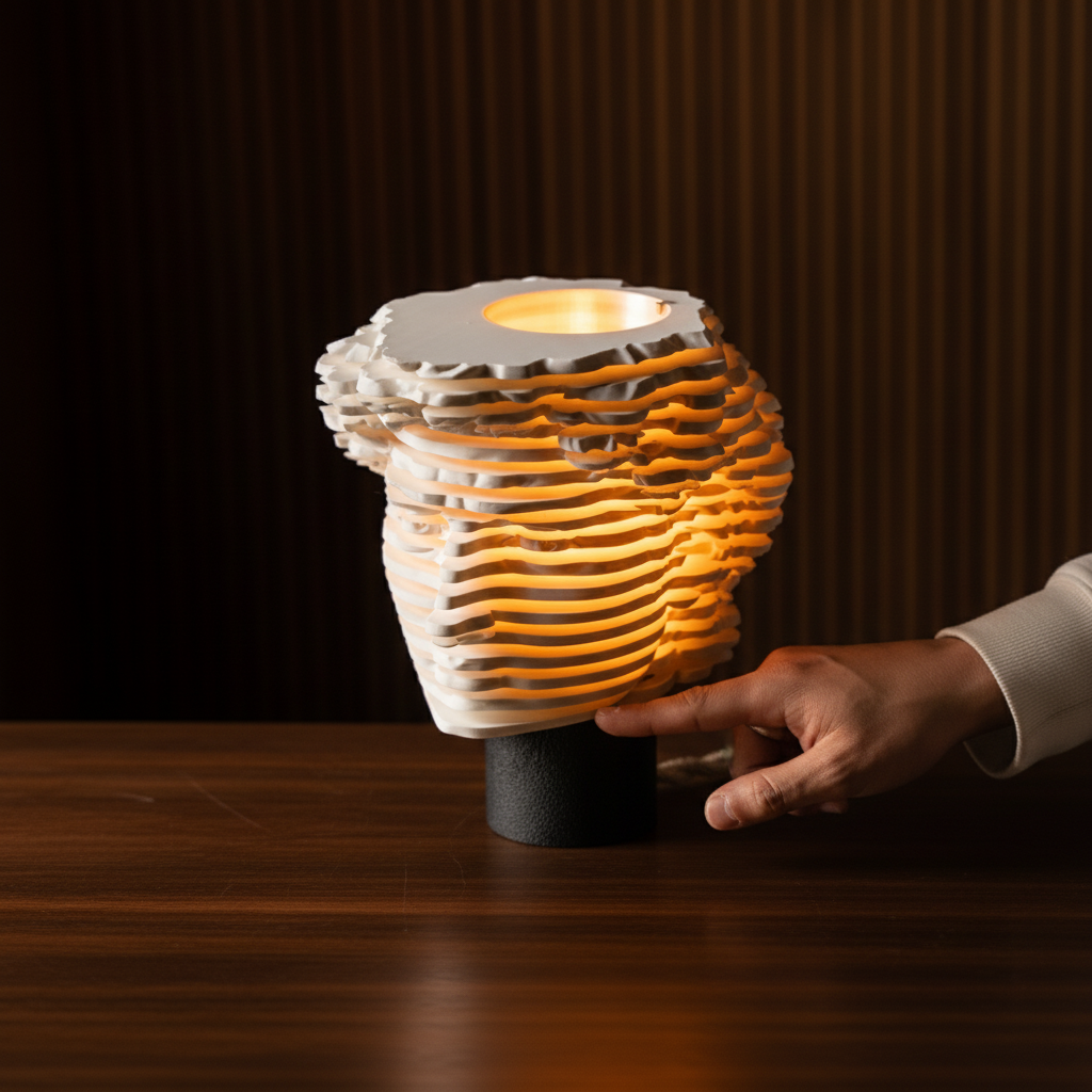 David Lamp | Layered Sculpture Light