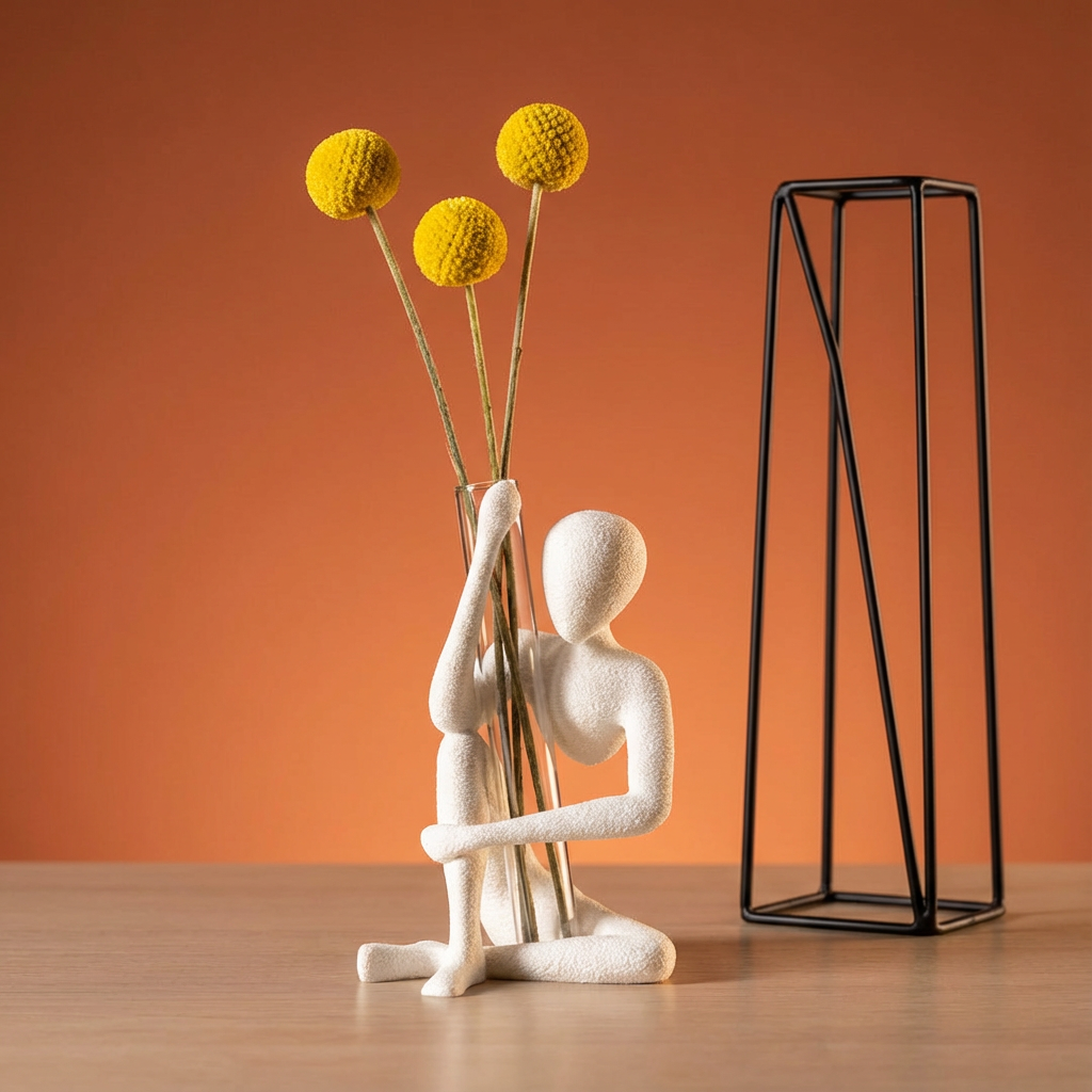 NObody "Bloom" – Minimalist Figure Vase & Propagation Station