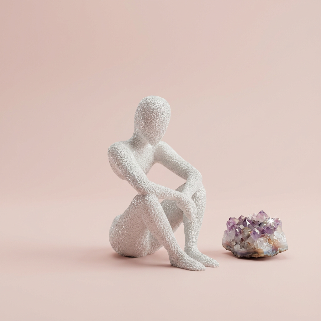 NObody Series – Reflection Sculpture | Minimalist Seated Figure Décor