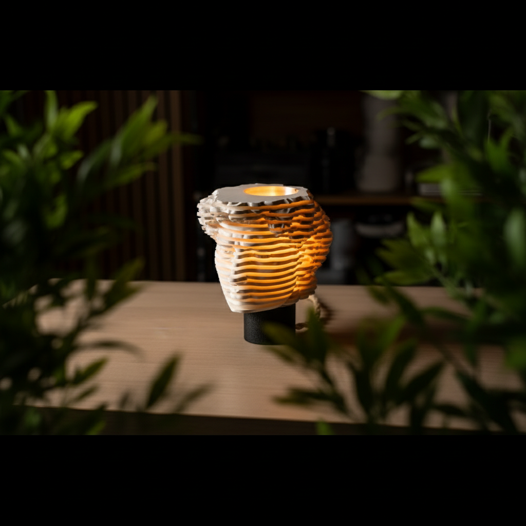 David Lamp | Layered Sculpture Light