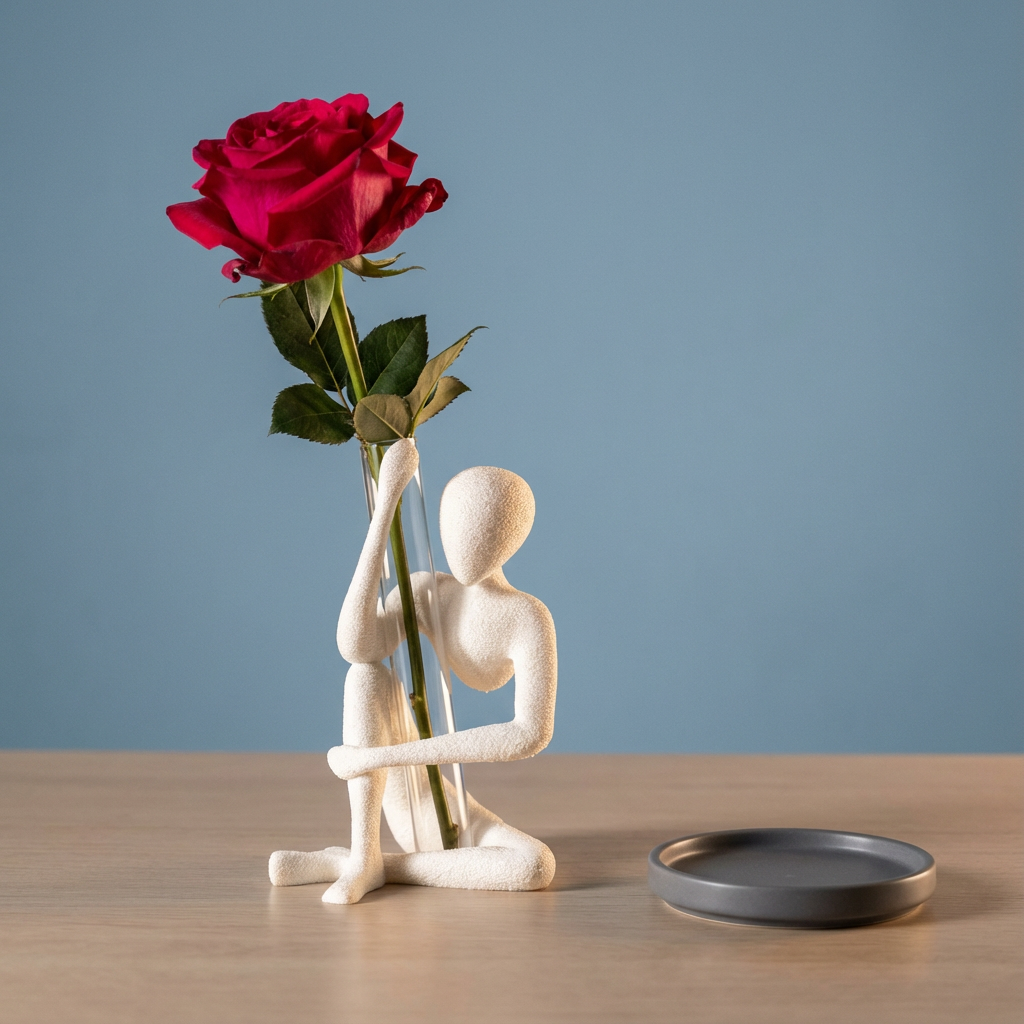 NObody "Bloom" – Minimalist Figure Vase & Propagation Station