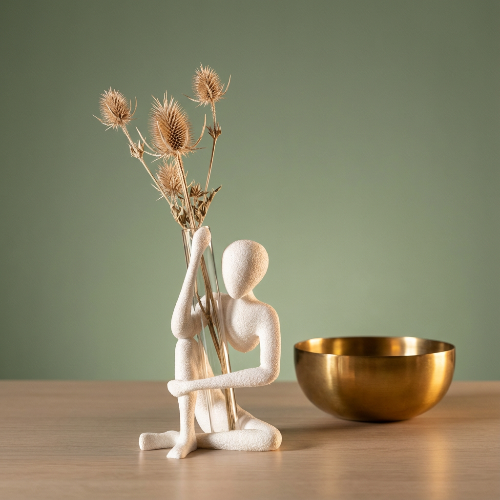 NObody "Bloom" – Minimalist Figure Vase & Propagation Station
