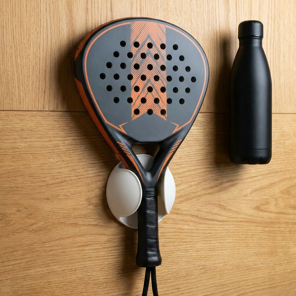 Padel & Racquetball Racket Wall Mount | Damage-Free Custom Display