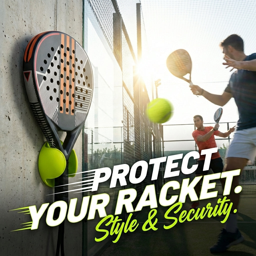 Padel & Racquetball Racket Wall Mount | Damage-Free Custom Display