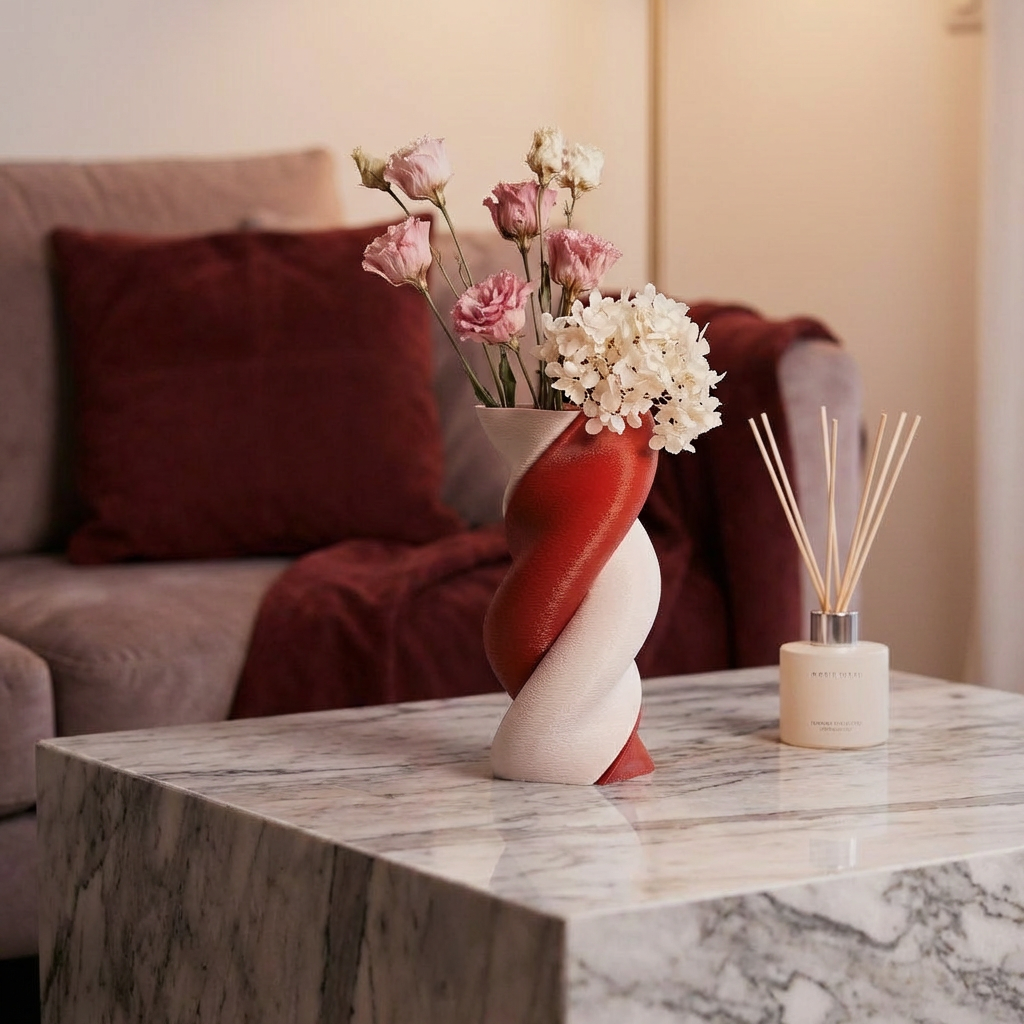SYZYGY Heart Vase | Minimalist Interlocking Sculpture