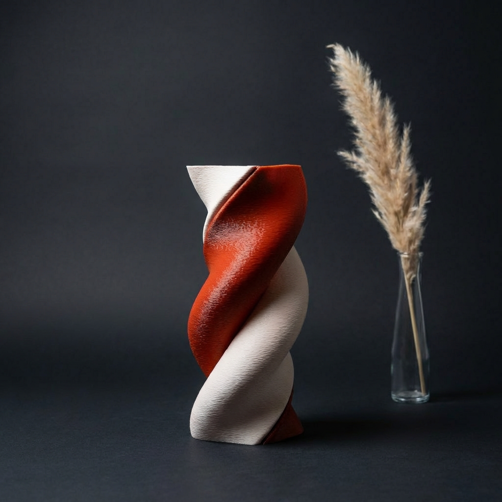 SYZYGY Heart Vase | Minimalist Interlocking Sculpture