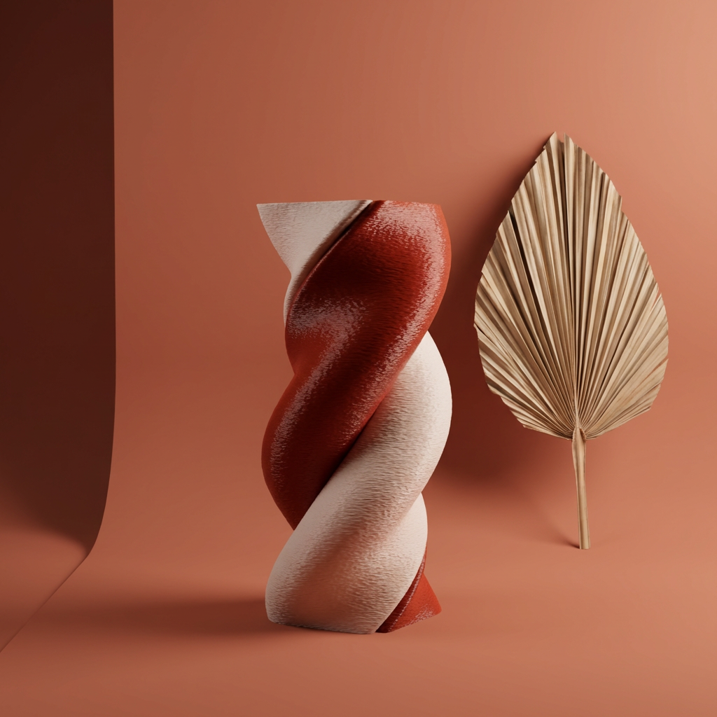 SYZYGY Heart Vase | Minimalist Interlocking Sculpture