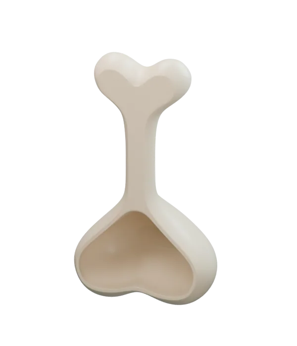 Bone Handle Dog Food Scoop, rendered from its actual sculptural form